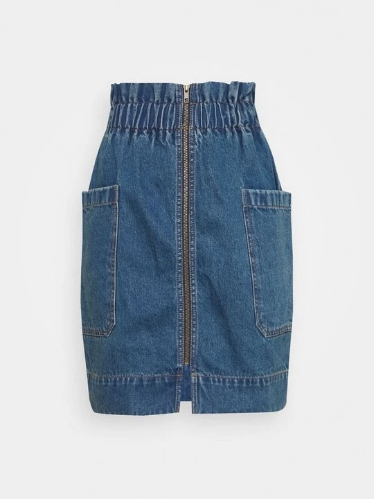 Zdjęcie produktu Spódnica jeansowa Who What Wear ciemnoniebieski