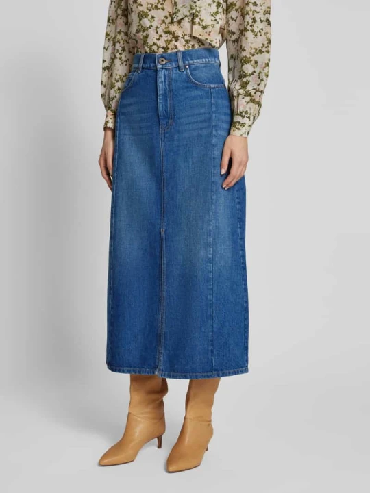 Zdjęcie produktu Spódnica jeansowa z 5 kieszeniami model ‘GESSO’ Weekend Max Mara Niebieski