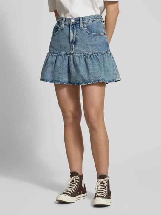 Zdjęcie produktu Spódnica jeansowa z efektem stopniowania Model 'FLOUNCE' Levi's Jasnoniebieski