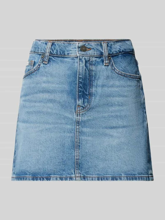 Zdjęcie produktu Spódnica jeansowa z wpuszczanymi kieszeniami Guess Jasnoniebieski