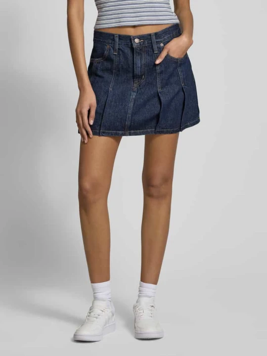 Zdjęcie produktu Spódnica jeansowa z wpuszczanymi kieszeniami Levi's Jeansowy niebieski