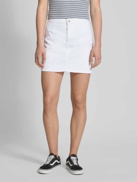 Zdjęcie produktu Spódnica jeansowa z zapięciem na guzik Calvin Klein Jeans Biały
