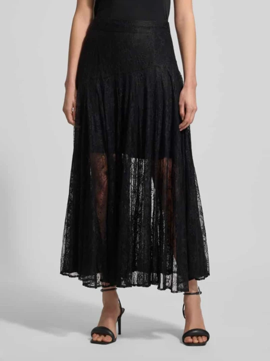 Zdjęcie produktu Spódnica z koronki o linii A Model 'LEA' CPH MUSE Czarny