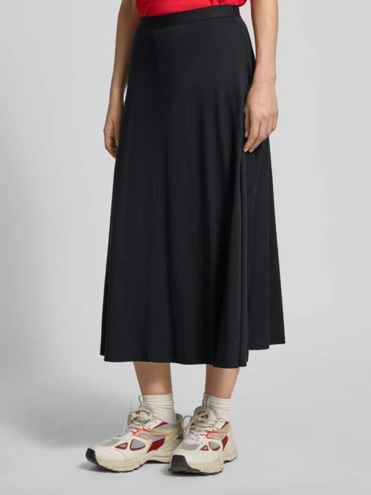 Zdjęcie produktu Spódnica Midi o kroju loose fit z mieszanka lyocellu i bawełny Model 'ILENIAA LARAA' ARMEDANGELS Czarny