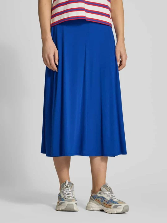 Zdjęcie produktu Spódnica Midi o kroju loose fit z mieszanka lyocellu i bawełny Model 'ILENIAA LARAA' ARMEDANGELS Królewski niebieski