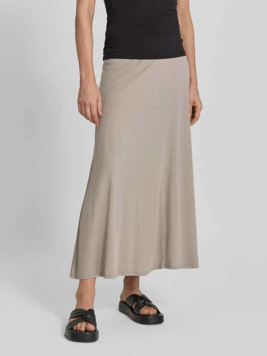 Zdjęcie produktu Spódnica midi o kroju loose fit z mieszanki lyocellu i bawełny model 'ILENIAA LARAA' ARMEDANGELS Kamienny