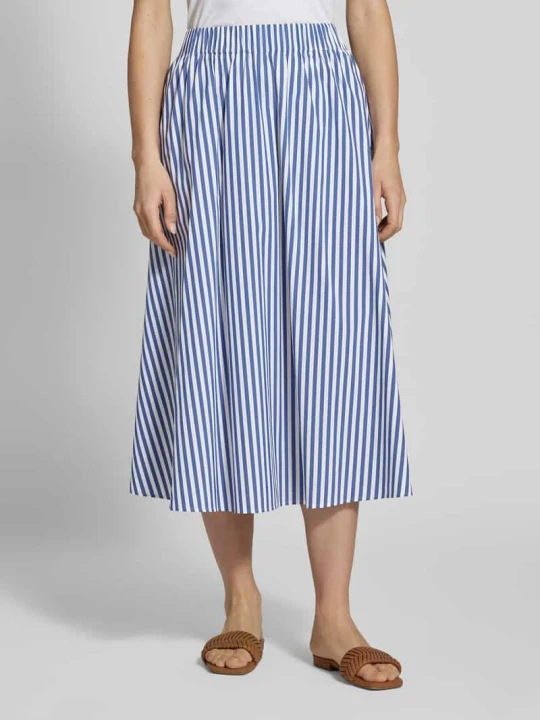 Zdjęcie produktu Spódnica midi o kroju regular fit z elastycznym pasem model 'Saskia' JOOP! Granatowy