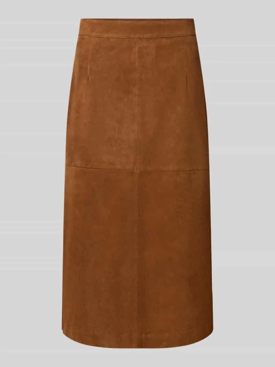 Zdjęcie produktu Spódnica midi w skórzanym looku Model „Marmo“ Marella Koniakowy
