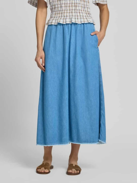 Zdjęcie produktu Spódnica midi w stylu dżinsowym model 'IZEWAY' American Vintage Jasnoniebieski