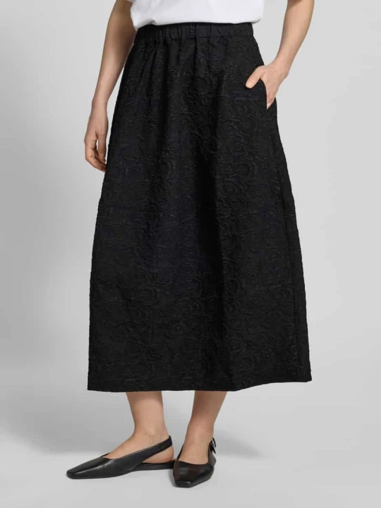 Zdjęcie produktu Spódnica midi we wzór na całej powierzchni model 'ROSIE' CPH MUSE Czarny