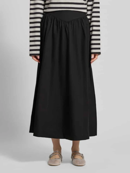 Zdjęcie produktu Spódnica midi z bocznym zamkiem błyskawicznym model 'SALLY' Topshop Czarny