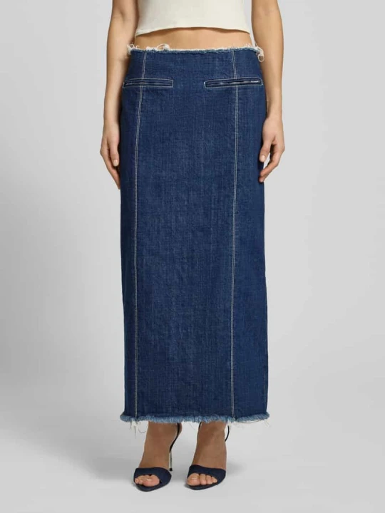 Zdjęcie produktu spódnica midi z denimu model 'MCLLUGLIO' MAX&Co. Jeansowy niebieski