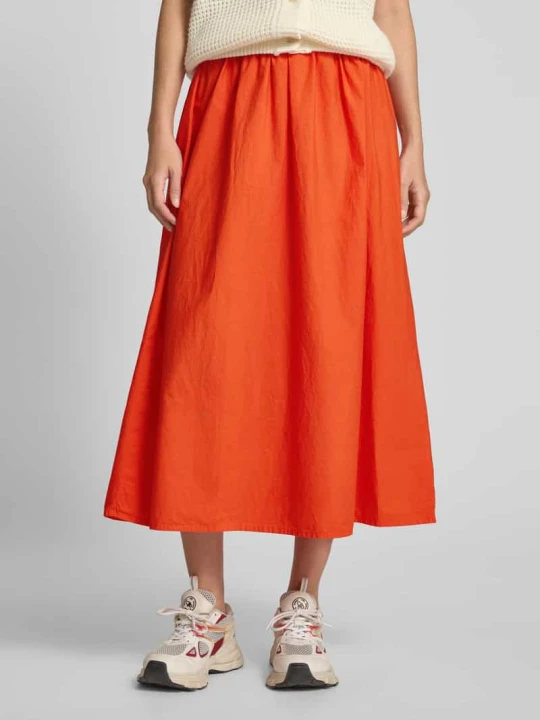 Zdjęcie produktu Spódnica midi z elastycznym pasem model ‘BAILOW’ American Vintage Ciemnopomarańczowy