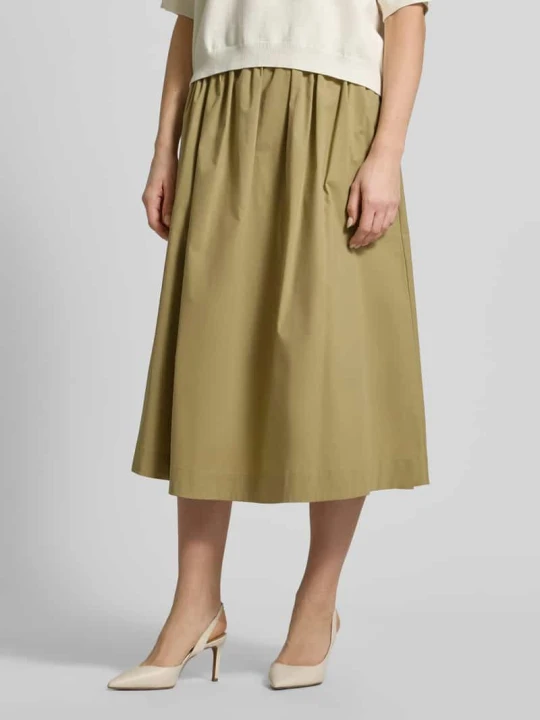 Zdjęcie produktu spódnica midi z elastycznym pasem model 'MEMORE' Marella Khaki