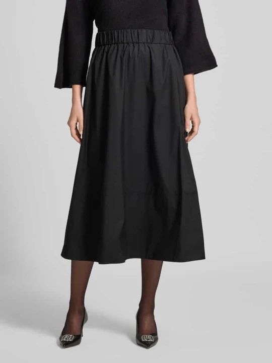 Zdjęcie produktu Spódnica midi z elastycznym pasem ROBE LÉGÈRE Czarny