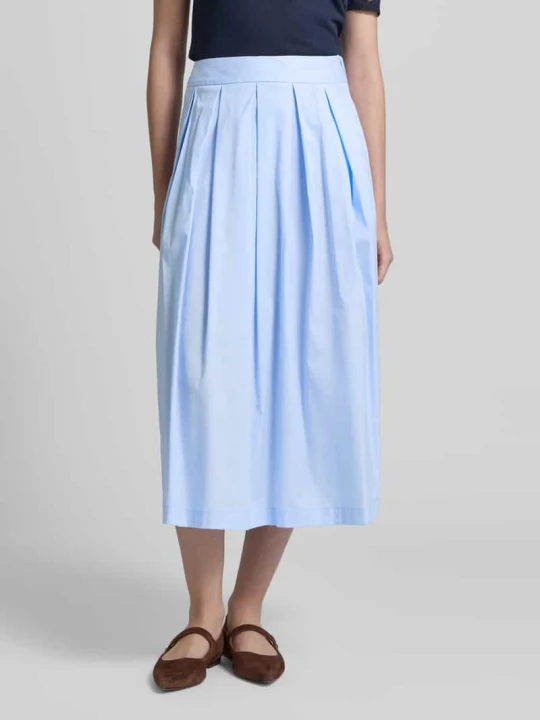 Zdjęcie produktu Spódnica midi z kieszeniami w szwach model 'KYLIE' 0039 italy Jasnoniebieski