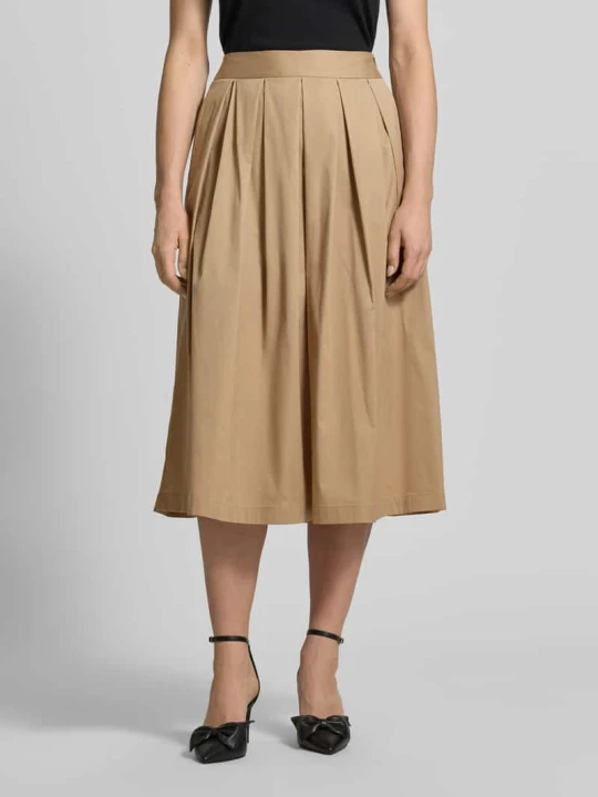 Zdjęcie produktu Spódnica midi z kieszeniami w szwach model 'KYLIE' 0039 italy Kamienny