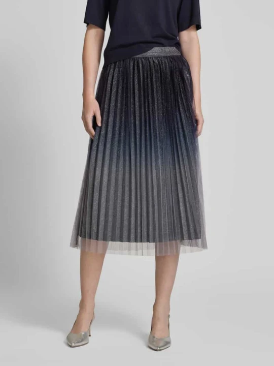 Zdjęcie produktu Spódnica midi z kontrafałdami model ‘NILPA’ Ichi Czarny