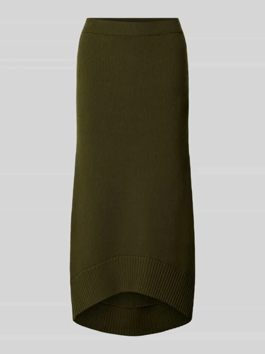 Zdjęcie produktu Spódnica midi z mieszanki wełny Victoria Beckham Ciemnozielony