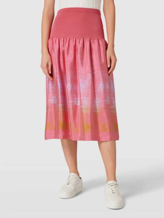 Zdjęcie produktu Spódnica midi z szerokim, elastycznym pasem model ‘SIMONET’ Oilily Mocnoróżowy