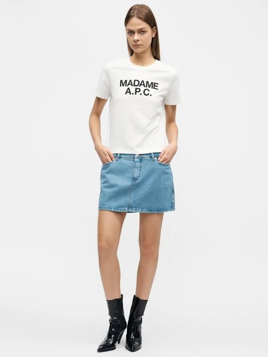 Zdjęcie produktu Spódnica mini A.p.c. jasnoniebieski denim