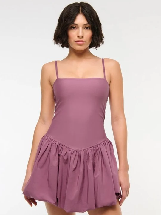 Zdjęcie produktu Sukienka letnia Abercrombie & Fitch liliowy