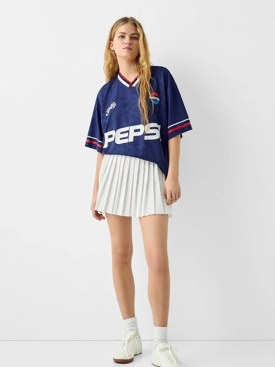 Zdjęcie produktu Spódnica mini Bershka biały