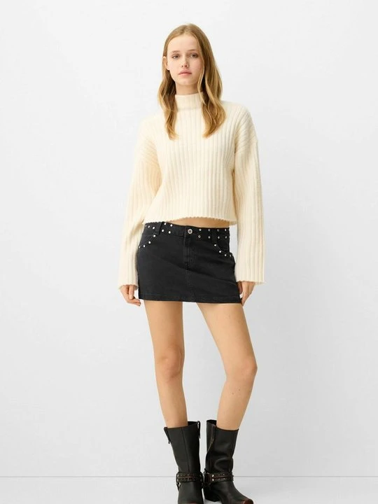 Zdjęcie produktu Spódnica mini Bershka czarny