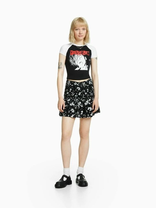 Zdjęcie produktu Spódnica mini Bershka czarny