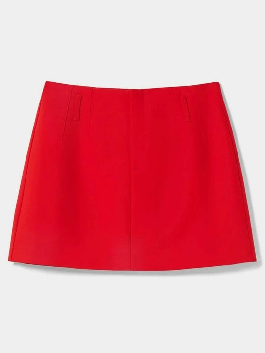 Zdjęcie produktu Spódnica mini Bershka czerwony