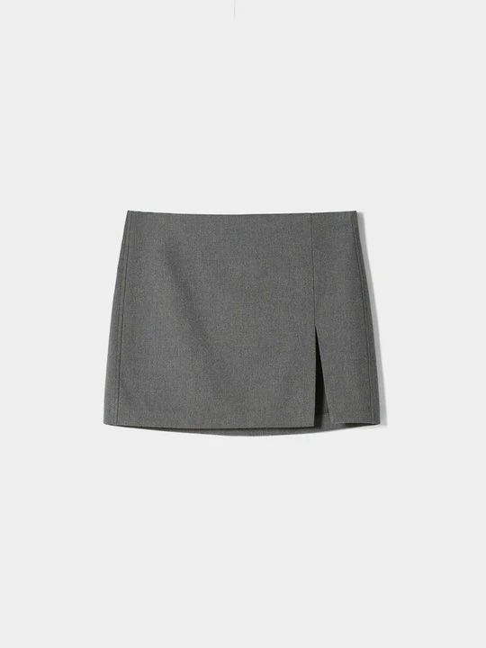 Zdjęcie produktu Spódnica mini Bershka szary melanż