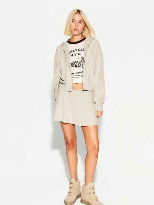 Zdjęcie produktu Spódnica mini Bershka piaskowy