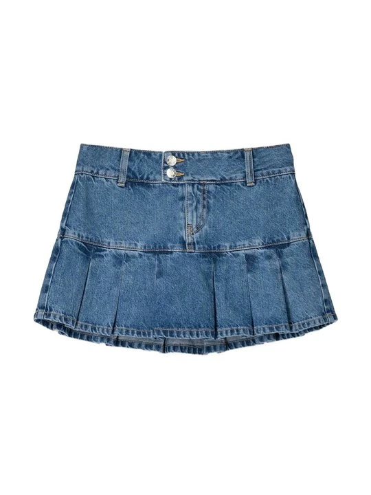 Zdjęcie produktu Spódnica mini Bershka jasnoniebieski denim