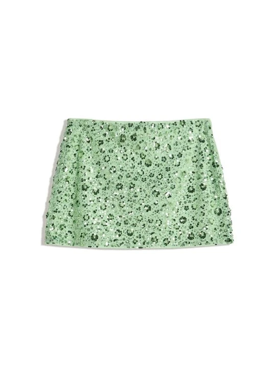 Zdjęcie produktu Spódnica mini Bershka zielony