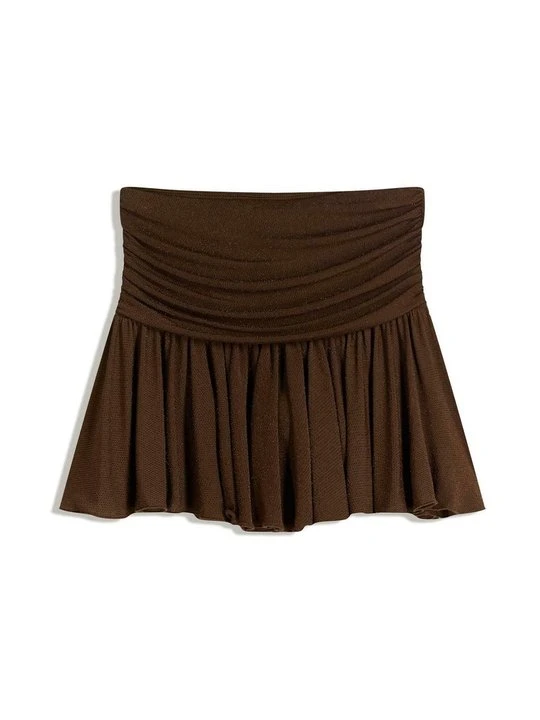 Zdjęcie produktu Spódnica mini Bershka ciemnobrązowy