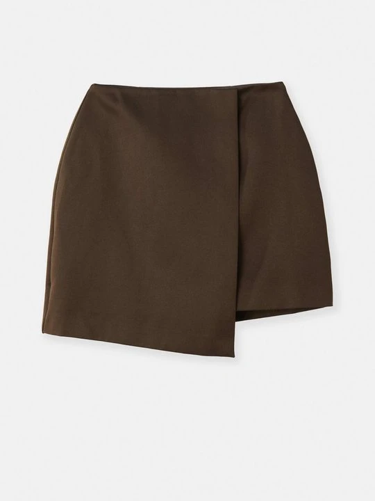 Zdjęcie produktu Spódnica mini By Malene Birger ciemnobrązowy