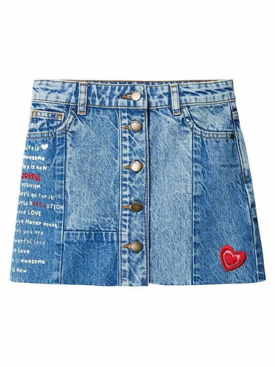 Zdjęcie produktu Spódnica mini Desigual niebieski