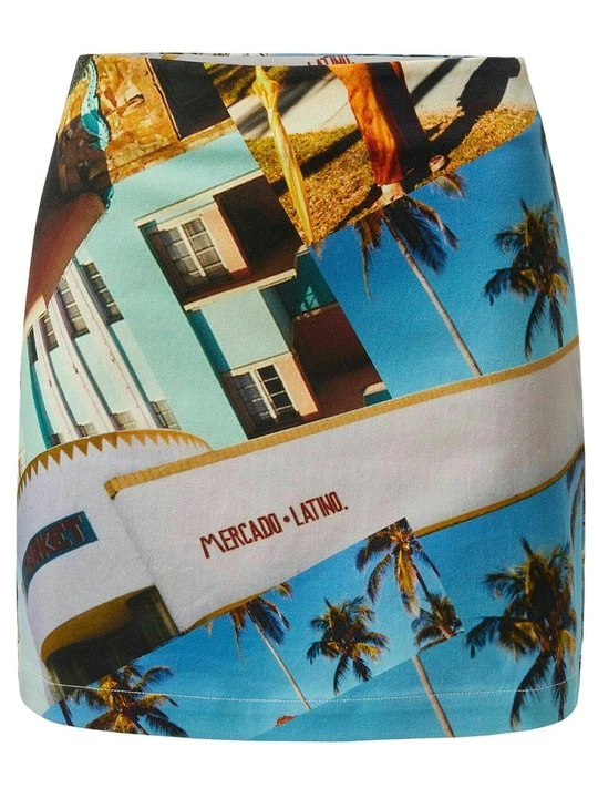 Zdjęcie produktu Spódnica mini Desigual niebieski