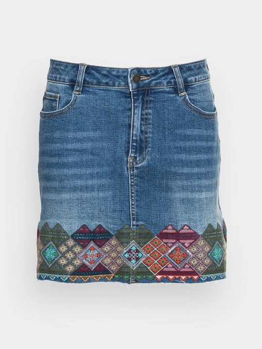 Zdjęcie produktu Spódnica mini Desigual niebieski denim