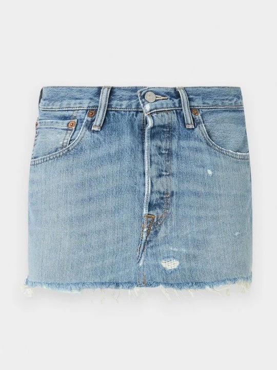 Zdjęcie produktu Spódnica mini EB DENIM jasnoniebieski denim
