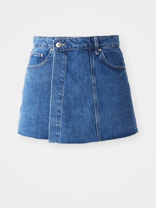 Zdjęcie produktu Spódnica mini Gina Tricot niebieski denim