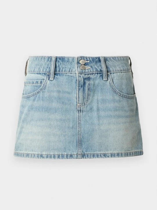 Zdjęcie produktu Spódnica mini Hollister Co. jasnoniebieski denim