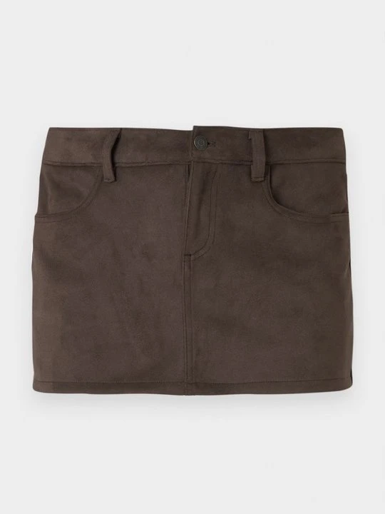Zdjęcie produktu Spódnica mini Hollister Co. ciemnobrązowy