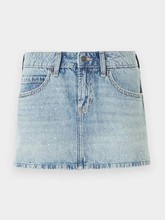 Zdjęcie produktu Spódnica mini Hollister Co. niebieski denim