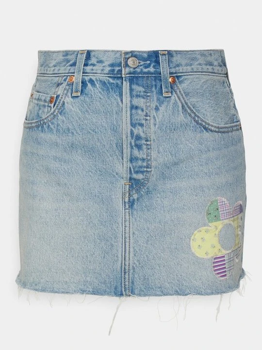 Zdjęcie produktu Spódnica mini Levi's jasnoniebieski denim