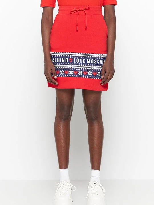 Zdjęcie produktu Spódnica mini LOVE MOSCHINO czerwony