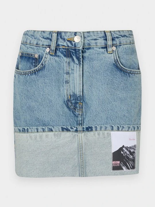Zdjęcie produktu Spódnica mini MOSCHINO niebieski denim