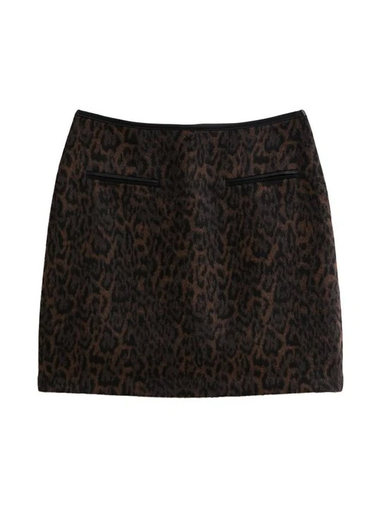 Zdjęcie produktu Spódnica mini New Look brązowy