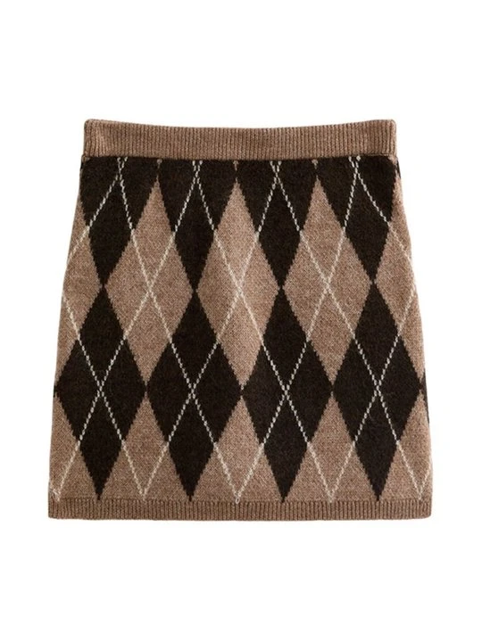 Zdjęcie produktu Spódnica mini New Look brązowy