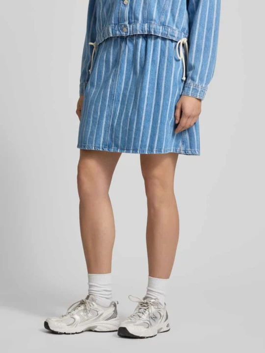 Zdjęcie produktu spódnica mini o kroju regular fit z czystej bawełny Marc O'Polo Jeansowy niebieski